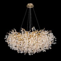 انارة سقف معلقة ثريا دائرية غيمة قزاز مشغول يدوي ل...