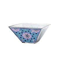 طقم زبادي زجاجية فاخرة بزخرفة ملونة انيقة مستوحاة...