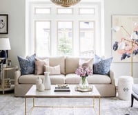 كنب مقعدين تصميم مودرن -بيج