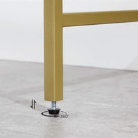 طاولة مدخل كونسول ذهبي ستيل وزجاج 100 * 35 * 80