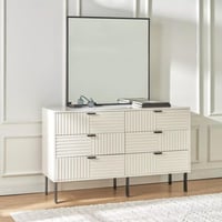 تسريحة مع وحدات تخزين مع مرآه