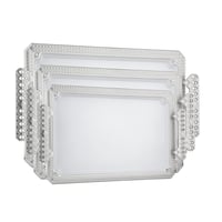 طقم صواني تقديم مستطيلة من السيف - 3 قطع- متوفرة ب...