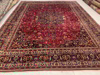 سجاد ايراني مشهد - صناعة و نسيج يدوي | مقاس: 3.05x...