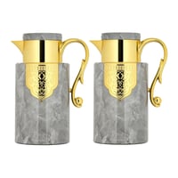 طقم ترمس حراري للقهوة والشاي من السيف - سعة 1 لتر...