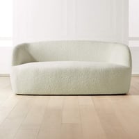 كرسي مزدوج بوكليه مودرن - لون ابيض