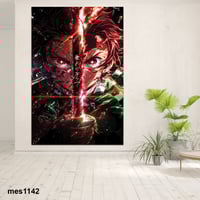 لوحة جدارية مطبوعة على لوح اكريلك من انمي هجوم الع...