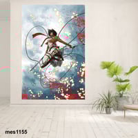 لوحة جدارية مطبوعة على لوح اكريلك من انمي هجوم الع...