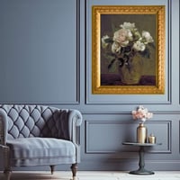 لوحة جدارية كلاسيكية مطبوعة ومغلفة بالزجاج - الفنا...