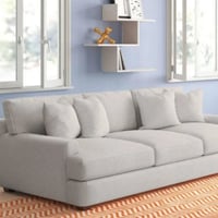 كنبة مكتب ثلاث مقاعد - لون رمادي