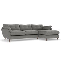 كنب زاوية مودرن - لون رمادي