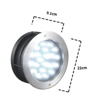 انارة خارجية - كشاف دفن دائري مانع للتوهج -21 واط...