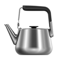 ابريق شاي استيل من السيف -سعة 1 لتر - لون فضي