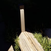 انارة خارجية - عامود انارة حدائق شكل مربع مفتوح -...