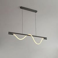 انارة سقف معلقة فلكسي لينير مودرن لون اسود - مقاس...