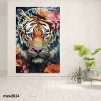 ساعة حائط أكريليك مستطيلة - نبض الغابة