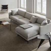 كنب زاوية مودرن - لون رمادي فاتح