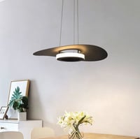 انارة سقف معلقة تصميم مودرن لون اسود - مقاس 40 سم