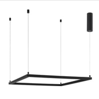 انارة سقف معلقة ثريا مربعة انارة للاعلى لون اسود -...