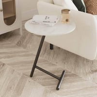 طاولة خدمة ارجل سودا وسطح بديل رخامي 35 *55