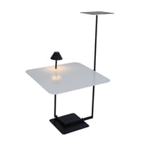 اضاءة ستاند ارضية - اضاءة ارضية مع رف جانبي تصميم...