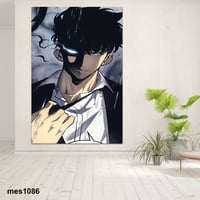 لوحة جدارية مطبوعة على لوح اكريلك من انمي سولو ليف...