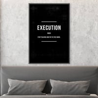 التنفيذ - لوحة كانفس جدارية