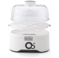 بلاك اند ديكر طباخة بيض - ابيض، 6 بيضات