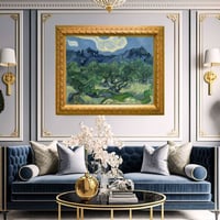 لوحة جدارية كلاسيكية مطبوعة ومغلفة بالزجاج - الفنا...