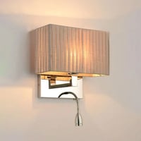 اضاءة جدارية - ابليك جداري مودرن مع كشاف قراءة تصم...