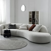 كنبة بوكليه مودرن - لون ابيض