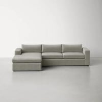 كنب مودرن شكل حرف ال اللون - بيج