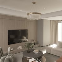 اضاءة سقف معلقة - ثريا علاقي تصميم مودرن