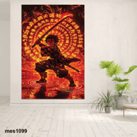 لوحة جدارية مطبوعة على لوح اكريلك من انمي قاتل الش...