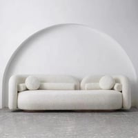 كنب بوكليه 3 مقاعد مودرن - لون ابيض