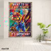 لوحة جدارية مطبوعة على لوح اكريلك - ماريو