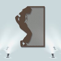 منحوتة خشبية لوحة ديكور نقشة رقصة مايكل جاكسون