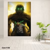 لوحة جدارية مطبوعة على لوح اكريلك من انمي هجوم الع...