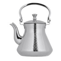 طقم غلايات شاي ستيل 3 قطع من السيف - لون كروم