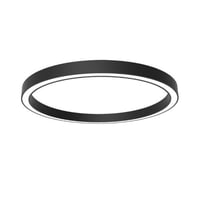 انارة لطش ديكوري دائري المنيوم لون اسود - مقاس 80...