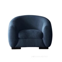 كرسي بوكليه بذراعين مودرن - لون كحلي