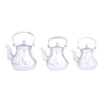 طقم غلايات شاي استيل من السيف -3 قطع - سعة 1.2-1.6...