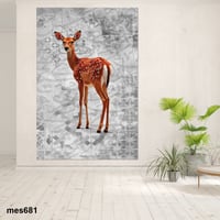 لوحة جدارية مطبوعة فنية وديكور - صورة غزال