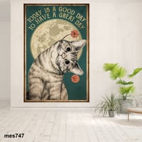 لوحة جدارية مطبوعة فنية وديكور - قطة