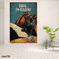 لوحة جدارية مطبوعة على لوح اكريلك - قطة