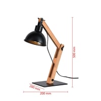 اضاءة ستاند ابجورة خشبية موجهة تصميم عصري