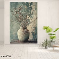 لوحة جدارية مطبوعة فنية وديكور - مزهرية