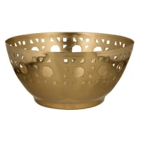 وعاء تقديم تصميم انيق من السيف - لون ذهبي