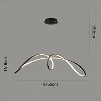 انارة سقف معلقة ثريا كونري عشوائي مودرن لون اسود -...