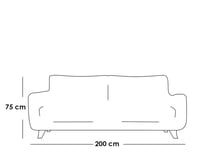 طقم كنب للصالة ثلاث قطع كتان بيج