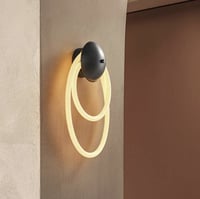 إنارة جدارية ديكورية مودرن فلكسي بفريم أسود - مقاس...